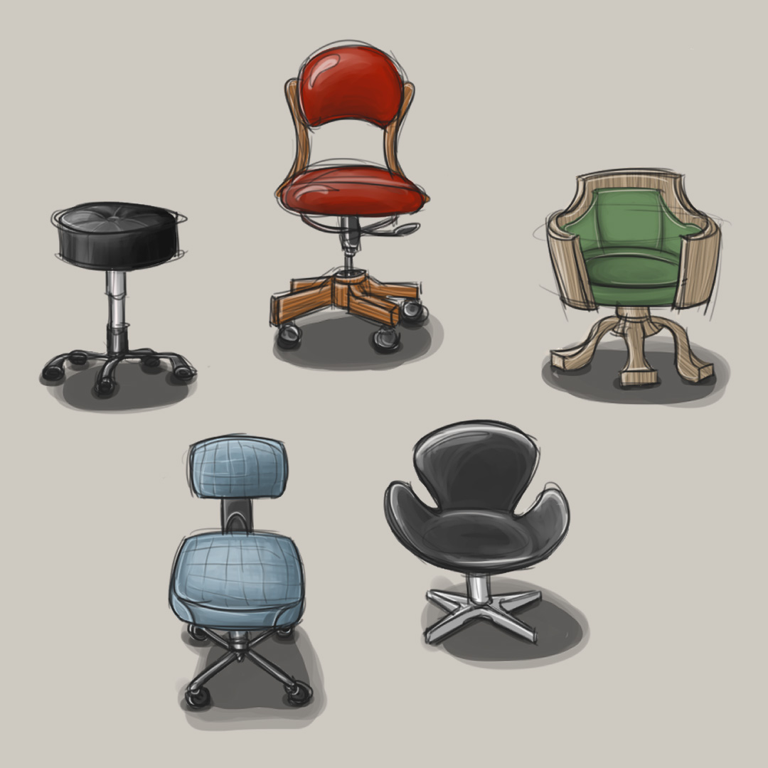 chair sketches